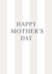 Mother's Day Stripes Greeting Card