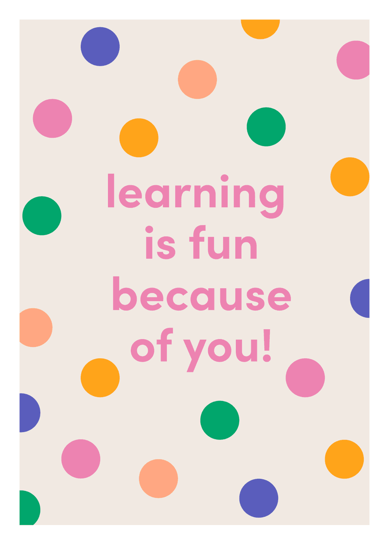 Learning is Fun Greeting Card