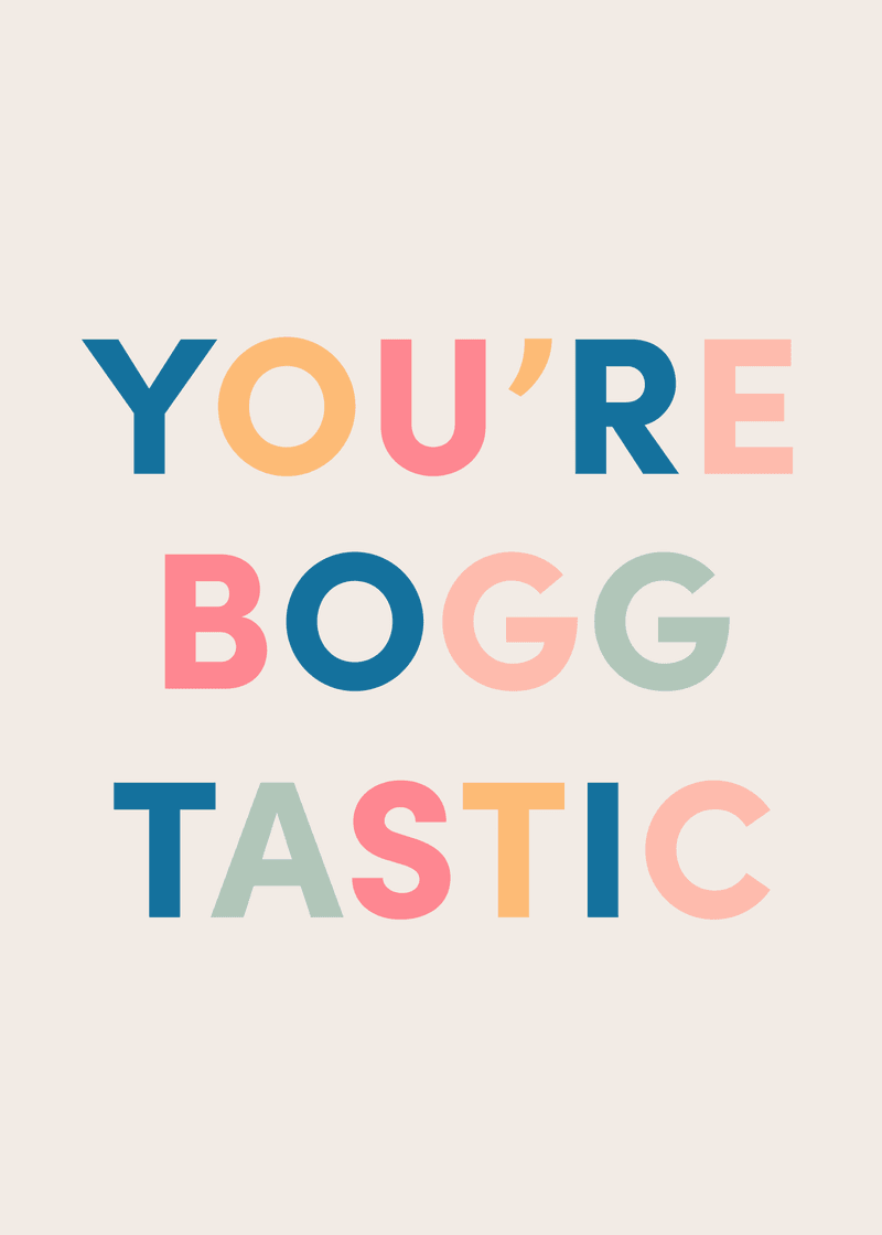 You're Boggtastic Greeting Card