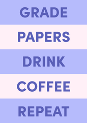 Grade Papers Greeting Card
