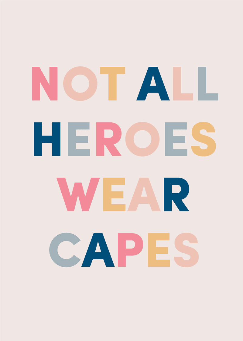 Heroes Greeting Card