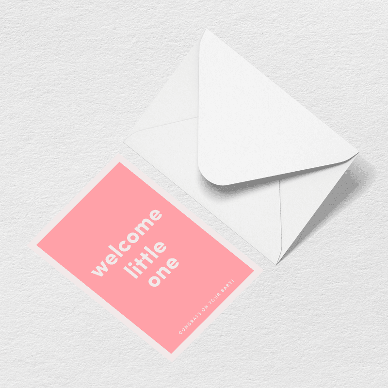 Welcome Little One Greeting Card
