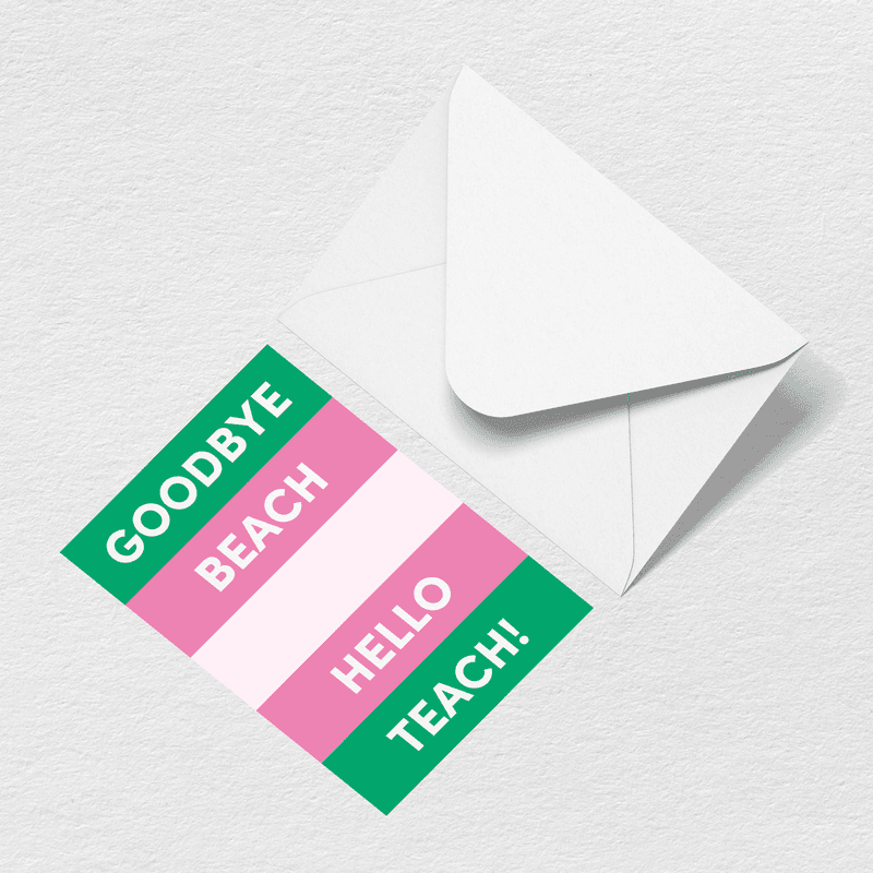 Hello Teach Greeting Card
