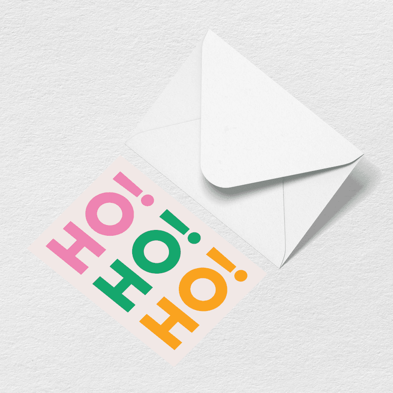 Ho Ho Ho Greeting Card