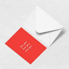 Love You Greeting Card